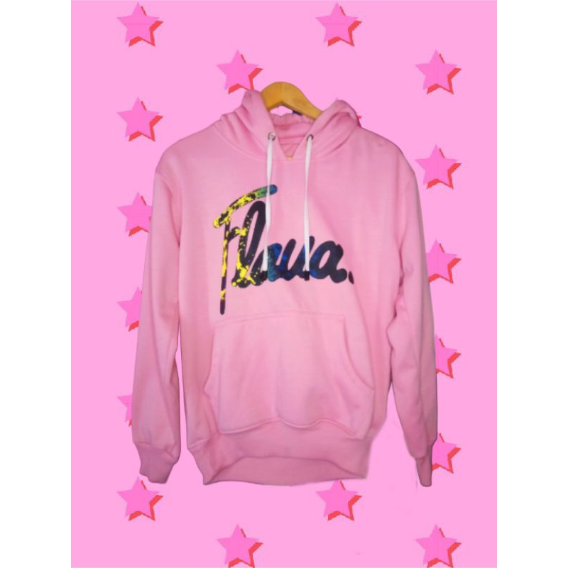 Hoodie Flava Pink Oversize Preloved Wanita