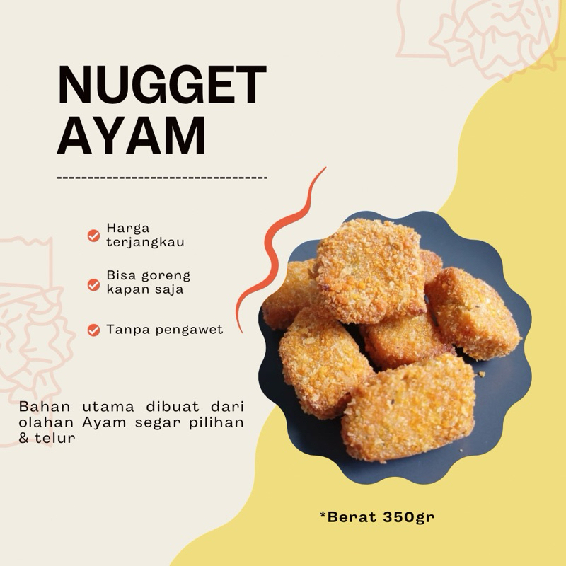 

Nugget ayam by dbento berat 350gr halal tanpa pengawet