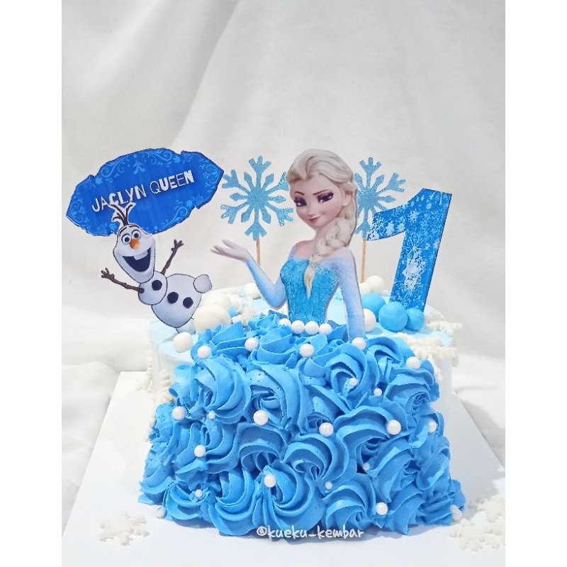 kue ulang tahun Elsa Frozen