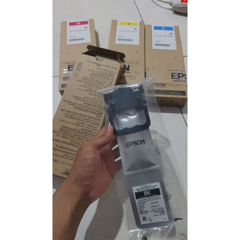 Tinta Ori Epson Wf C5390 bawaan printer 1 set