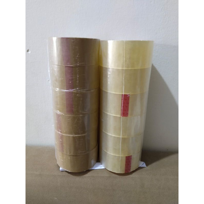 

Nachi Plakban Lakban 48MM x 100 Yard 2 Inch OPP Isolasi Solasi Tape Bening Coklat