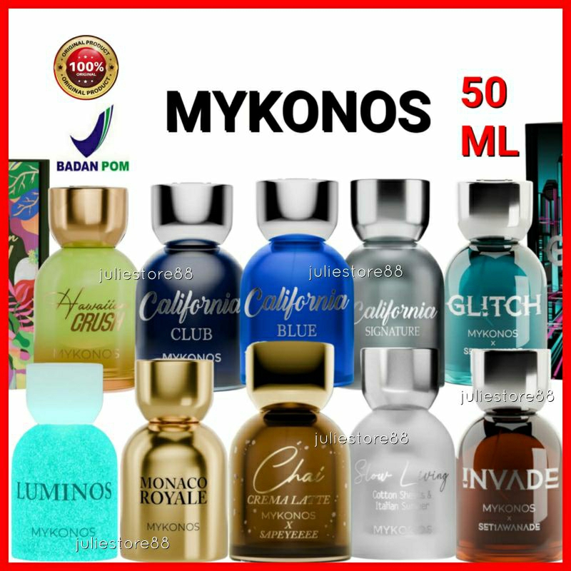 MYKONOS Parfum California Blue California Club Chai Crema Latte Luminos Pink Drops Cafe Drops MILK D
