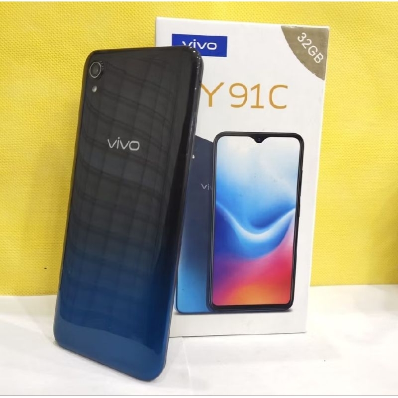 HP Second Vivo Y91C Ram 2/32GB + 10BONUS Handphone Seken Warna Hitam