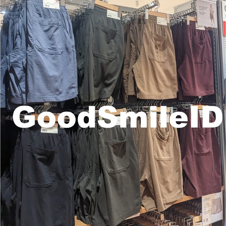 SALE Men Celana Pendek Relax Washed Jersey Pria Katun Santai Piyama Tidur Loungewear JASTIP UNIQLO
