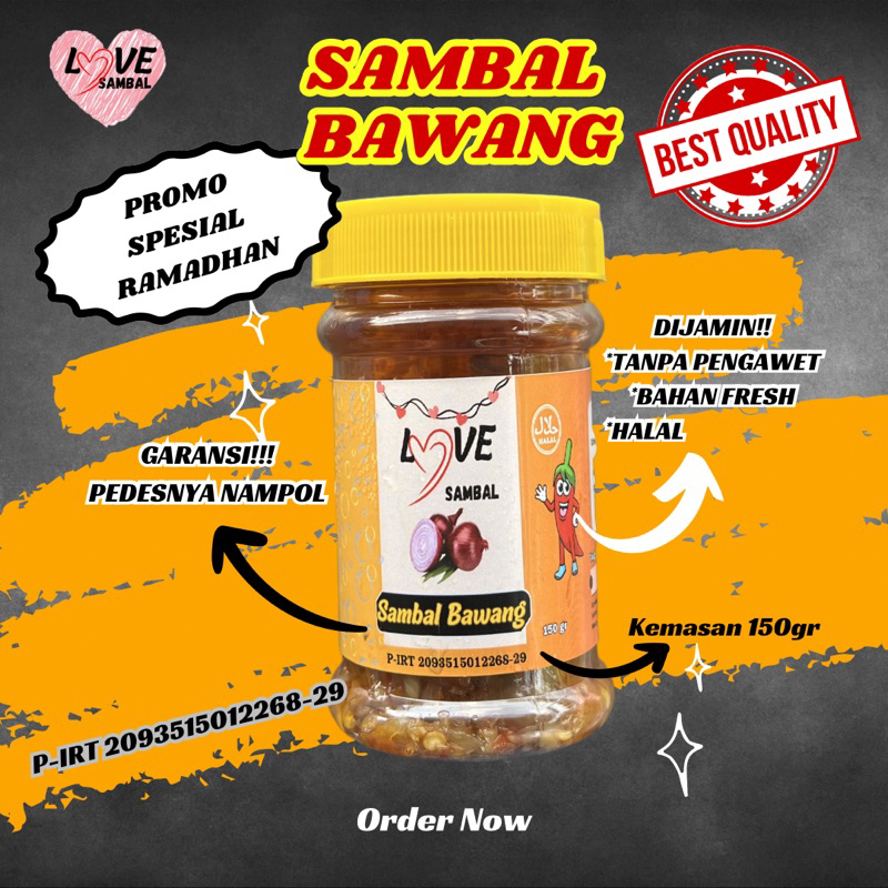 

⭐️SAMBAL BAWANG by LOVE SAMBAL kemasan 150gr⭐️