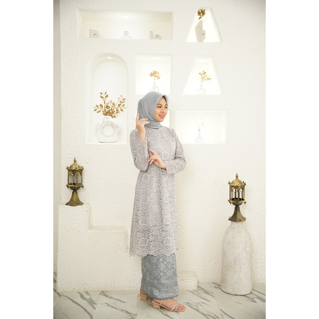 Kebaya Brokat/Kebaya Tunic Modern/Kebaya Brokat Baju Kurung/Kebaya Jumbo