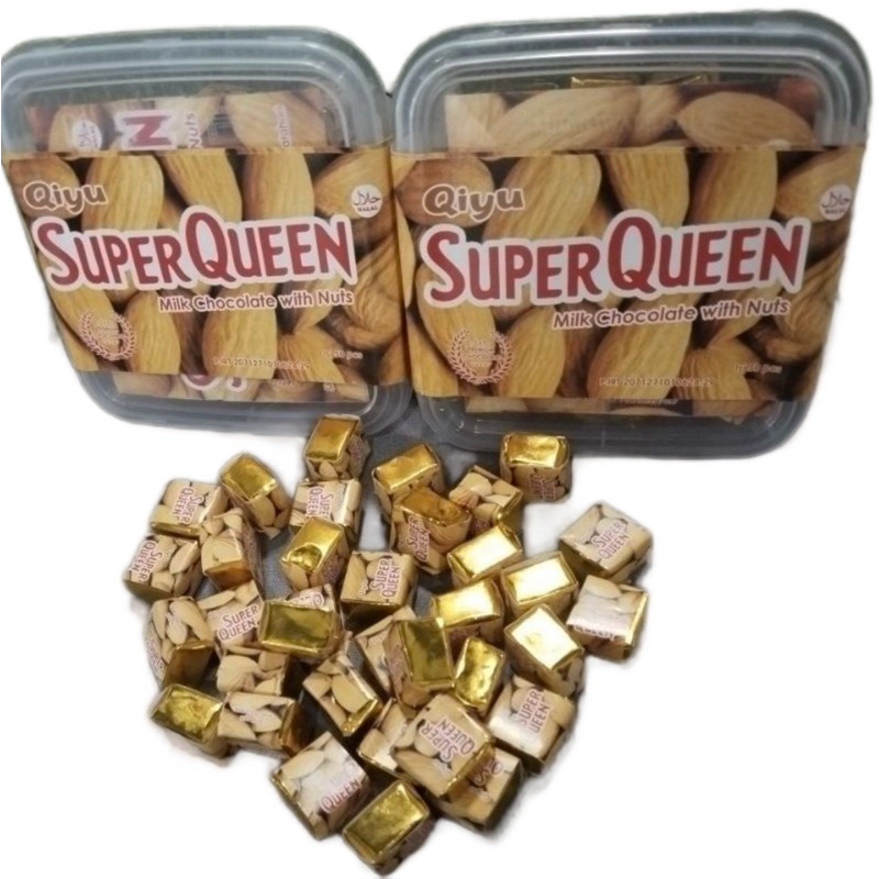 

TERMURAH COKELAT VIRAL SUPER QUEEN [1 BOX ISI 50 PCS] | COKELAT KACANG SUPERQUEEN VIRAL | QIYU SUPER QUEEN