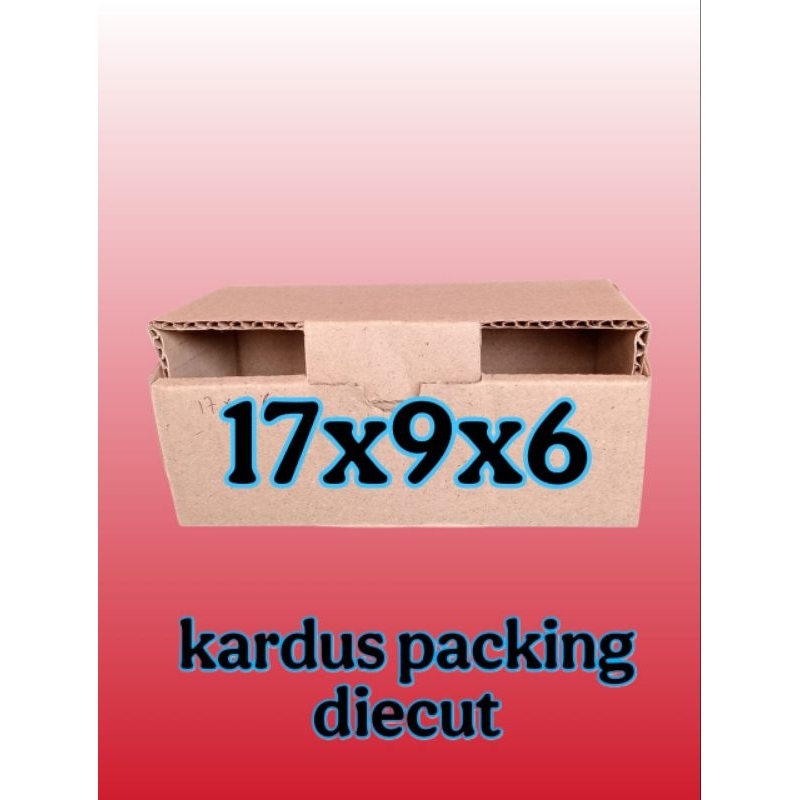 

kardus packing diecut UK 17x9x6 kardus kecil