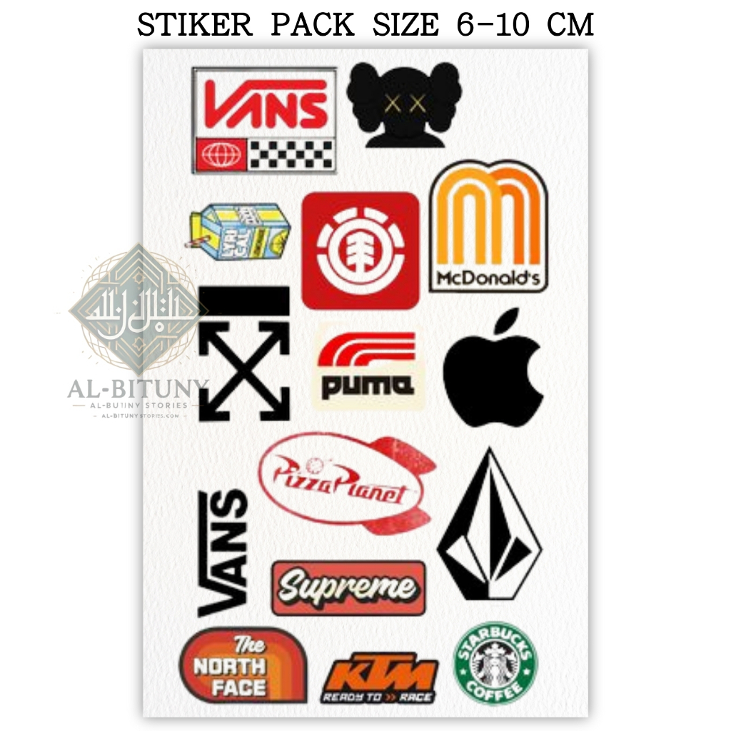 

Sticker Pack Aesthetic Brand 1 – Ukuran 6-8 cm | Stiker Waterproof & High Quality