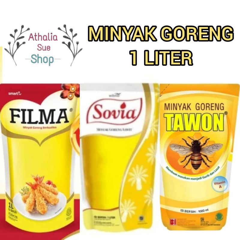 

FILMA / TAWON / SOVIA MINYAK GORENG SAWIT PALM OIL 1 LITER 1LT