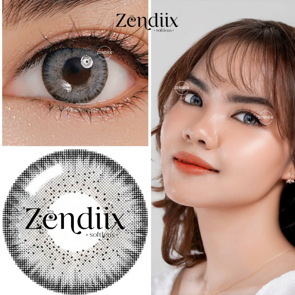Softlens RUSSIAN VELVET Warna IRINA GREY 14.5mm Normal Minus