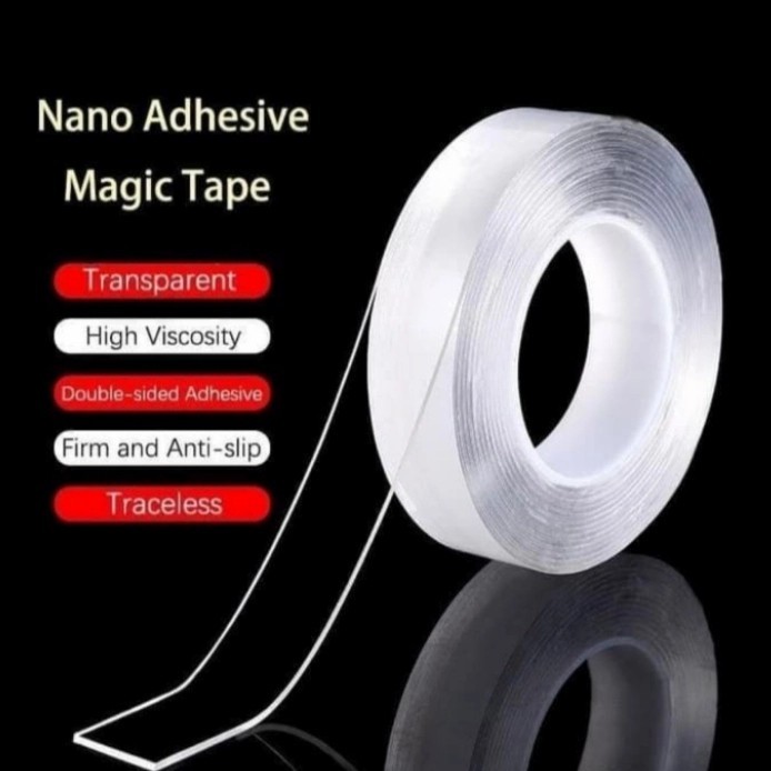 

Nano magic Double Tape Bening Tahan air 20mm x 5m