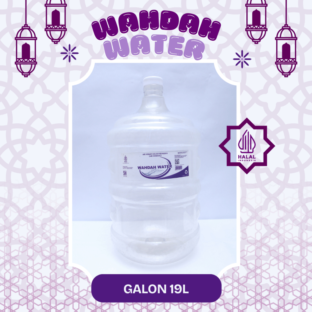 

Air Galon Wahdah Water 19L