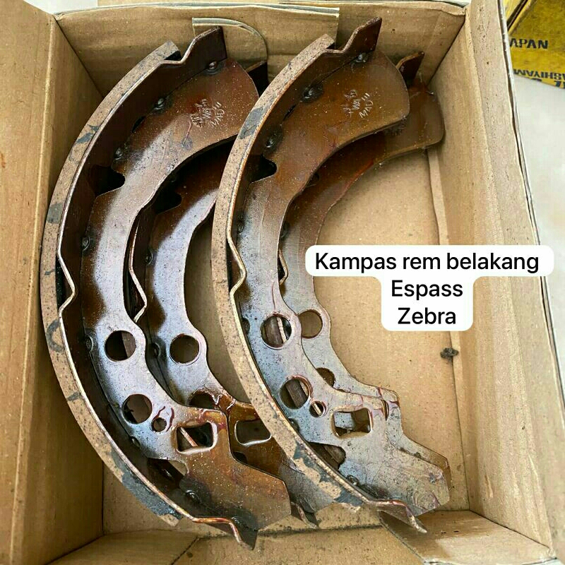 kampas rem belakang espas zebra