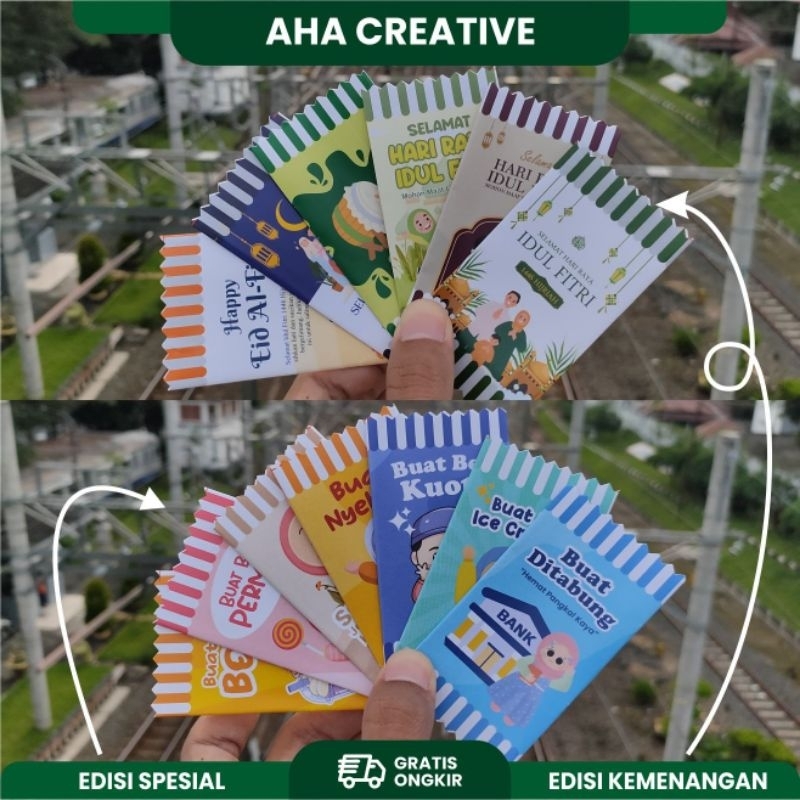 

AMPLOP LEBARAN BENTUK PERMEN PAKET RANDOM 1 - ISI 10