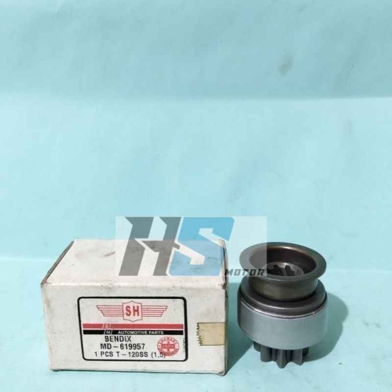 GEAR BENDIX STARTER / GIGI BENDIK STATER 8T 9T T120SS INJECTION INJEKSI MD619957 / MD-619957 SH ORIG