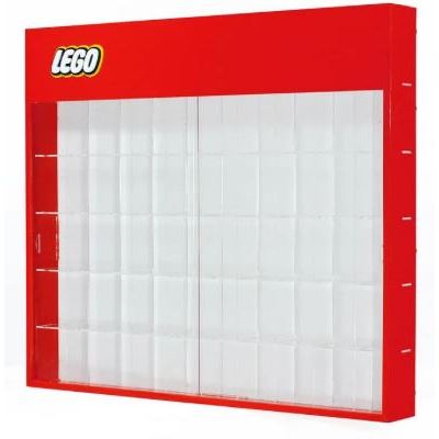 Rak LEGO Minifigures Header isi 50 akrilik - Merah
