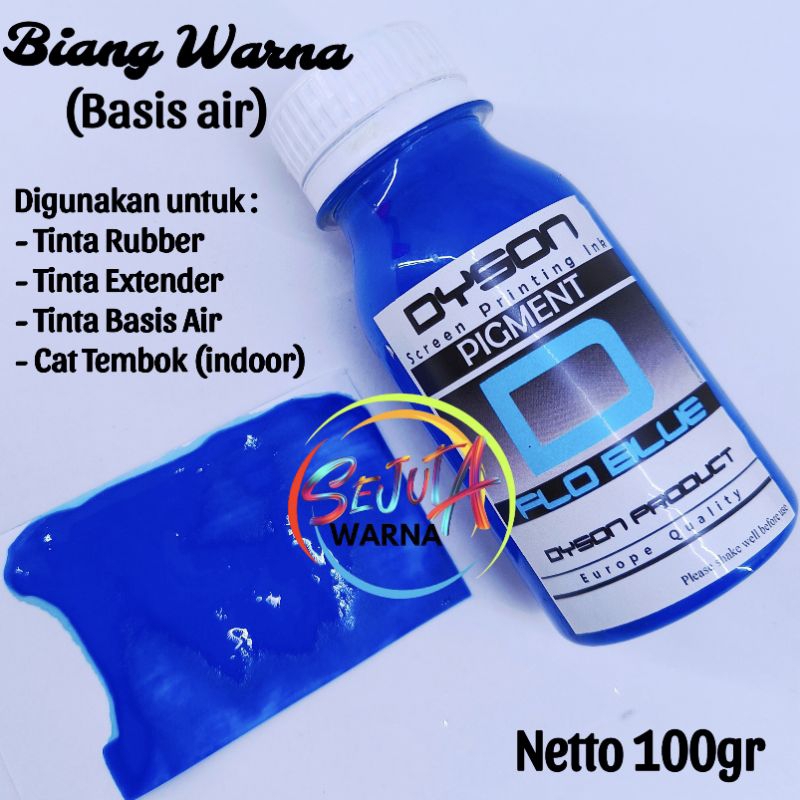 

BIANG WARNA PIGMEN BASIS AIR BIRU STABILO FLO BLUE DYSON 100GR