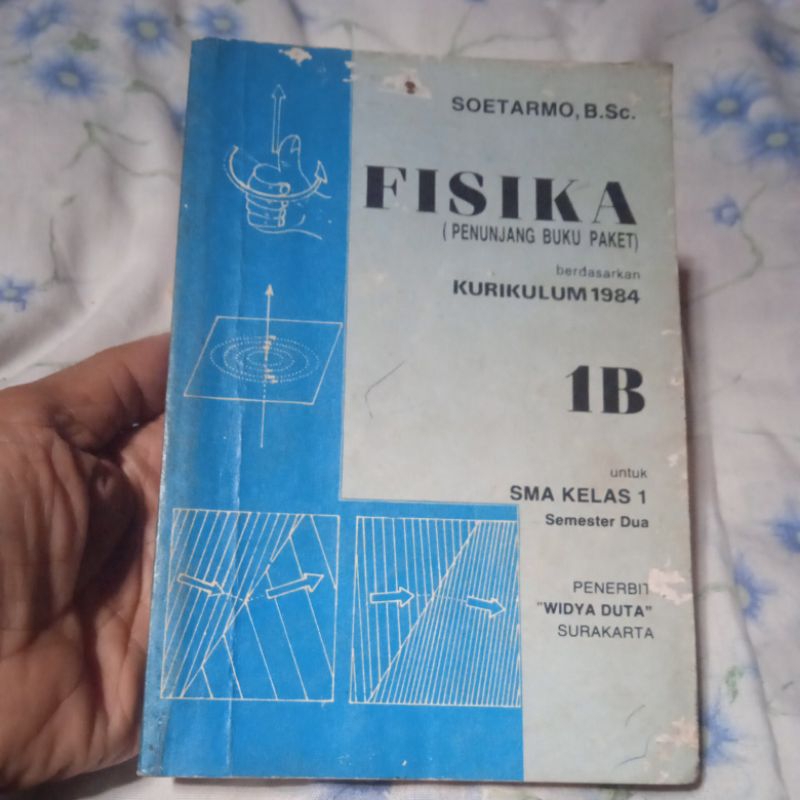 buku Fisika 1B untuk SMA kelas 1 semester dua buku original jadul