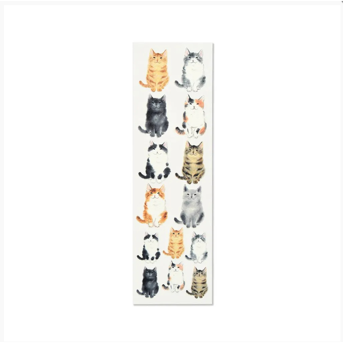 

G.C. Press Stickers Japanese Paper Cat Time