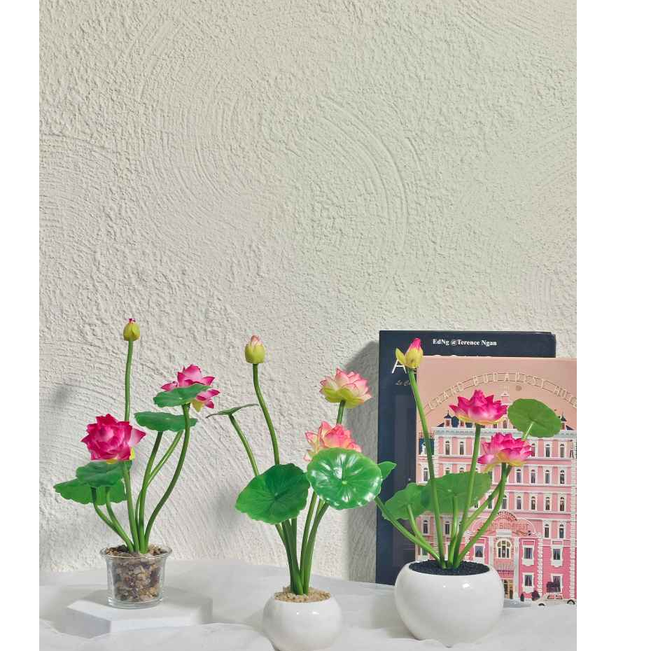 CEILO FLORIST Bunga Teratai Imitasi | Lotus Artificial | Tanaman Teratai Palsu | Bunga Teratai Pot K