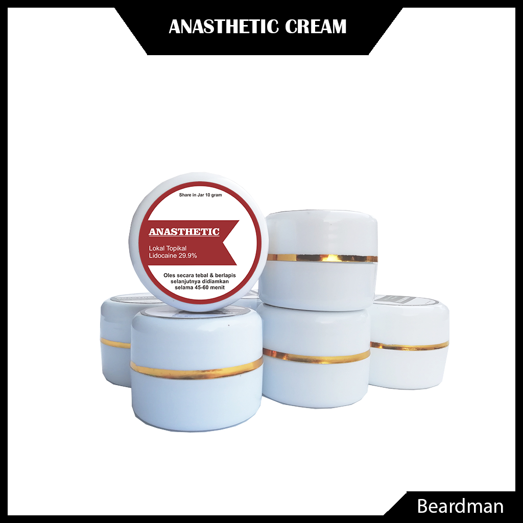 KRIM ANASTESI – Anasthetic Cream Untuk Dermaroller Dermapen Sulam Alis Bibir Tatto Tato Kulit Wajah 