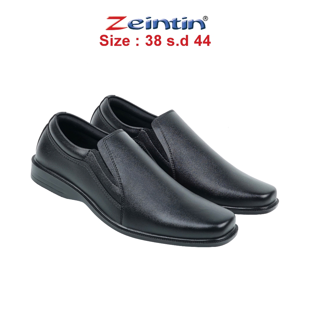 Zeintin - Sepatu Pantofel Pria Pantofel Hitam Pria Sepatu Fantofel Kulit Sintetis Kerja Formal  BJ