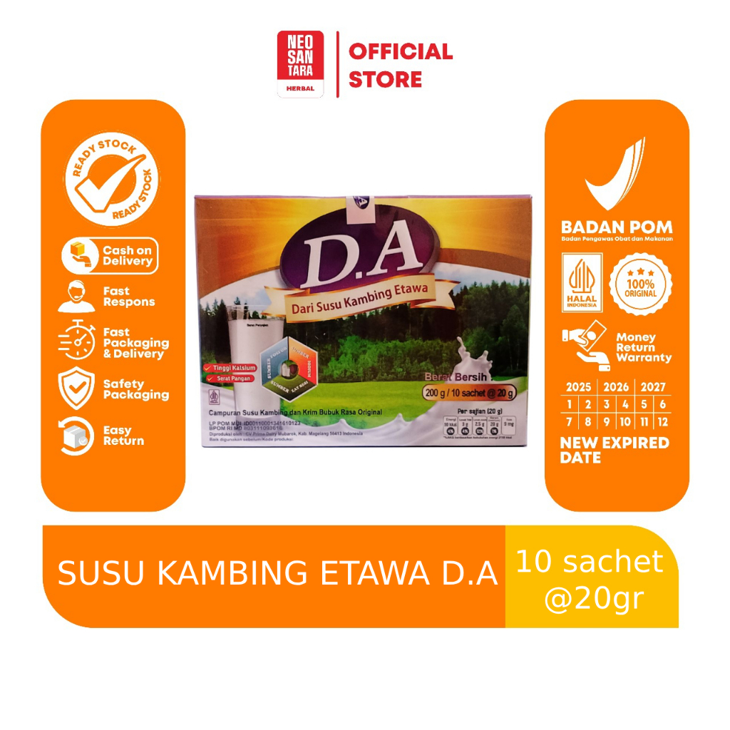 

Susu Kambing etawa / ettawa D.A Kolostrum 200 gr asli original