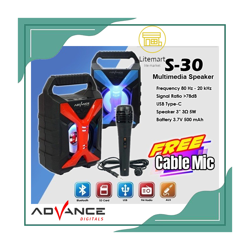 ADVANCE SPEAKER PORTABLE S-30