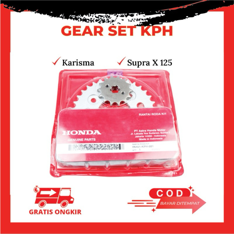 GEARSET KARISMA SUPRA X 125 KPH