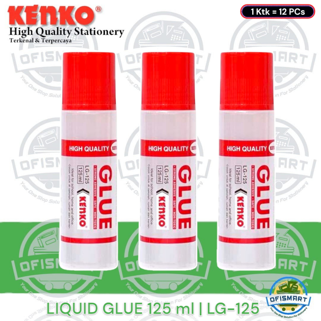 

Kenko Lem Cair Liquid Glue 125ml LG-125 | @1Ktk=12 PCs