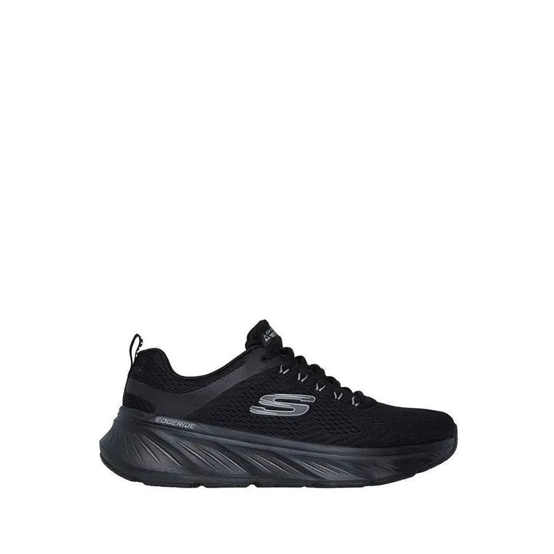 Sepatu Lari Pria Skechers Edgeride Men’s Running Shoes - Black SKE232843BBK