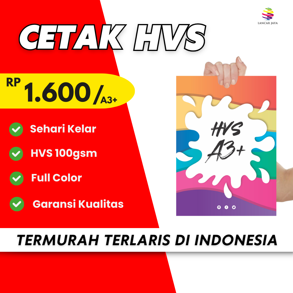 

CETAK HVS A3+ TERMURAH || CETAK KILAT || PRINT HVS 100gsm A3+