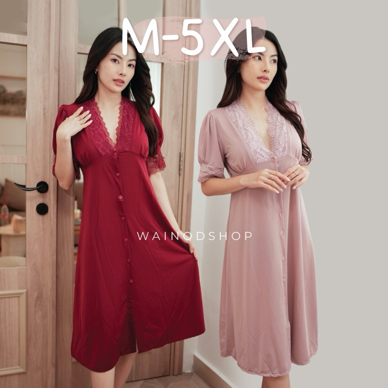 MADONNA M-5XL lingerie midi dress - WAINODSHOP