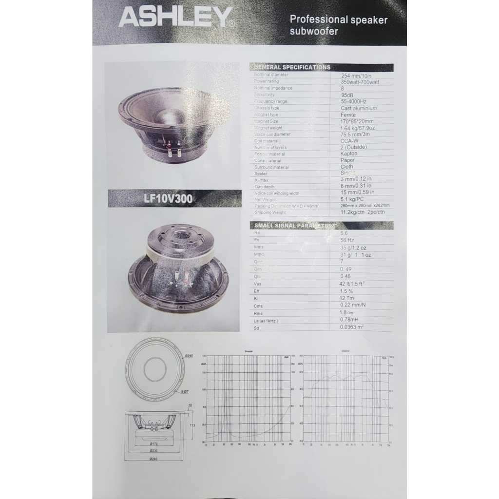 speaker ashley LF10V300 / 10V300 / LF10 V300 10inch LINE ARRAY