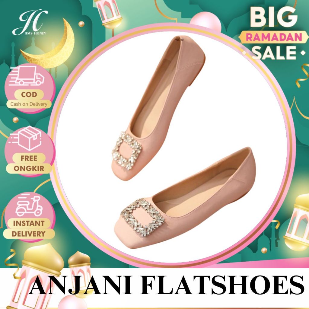 JIMS HONEY FOREVER Sepatu Wanita ANJANI FLATSHOES  Sepatu Sandal Wanita Elegan