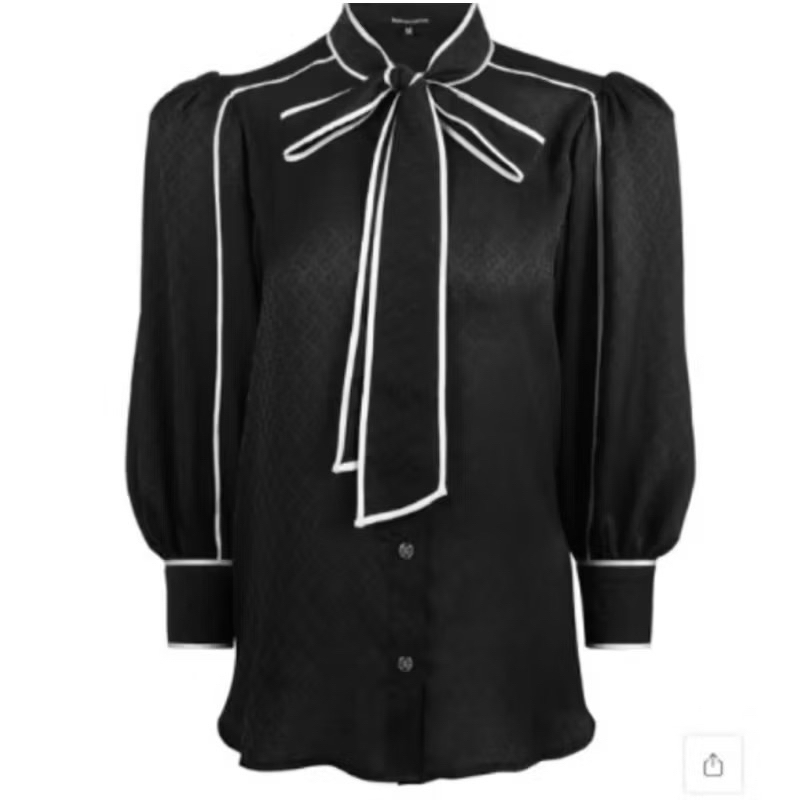 monogram buttonscarves binding midnight size S NEW