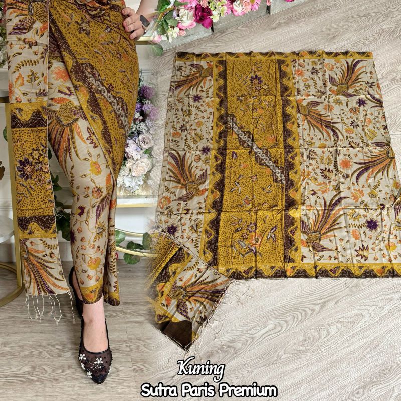 Kamen Paris Set Selendang Premium Terbaru | Kamen Bali | Endek Bali | Kamen Lembaran Bali