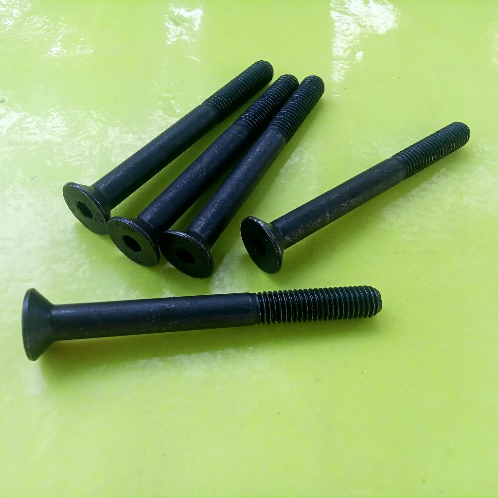 BAUT L VERSENG M10 X 100 BAJA / BAUT 17 KUNCI L6 / L 6 / BAUT JF L M10 / BAUT L M10 X 100 VERSENG / 