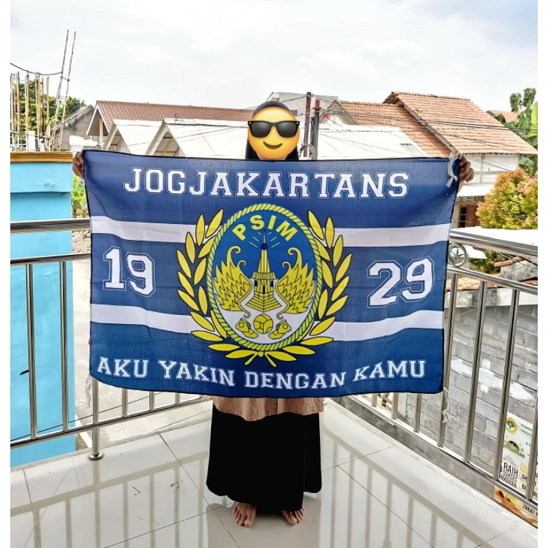 BENDERA PSIM JOGJAKARTA UKURAN (90x60) TERMURAH