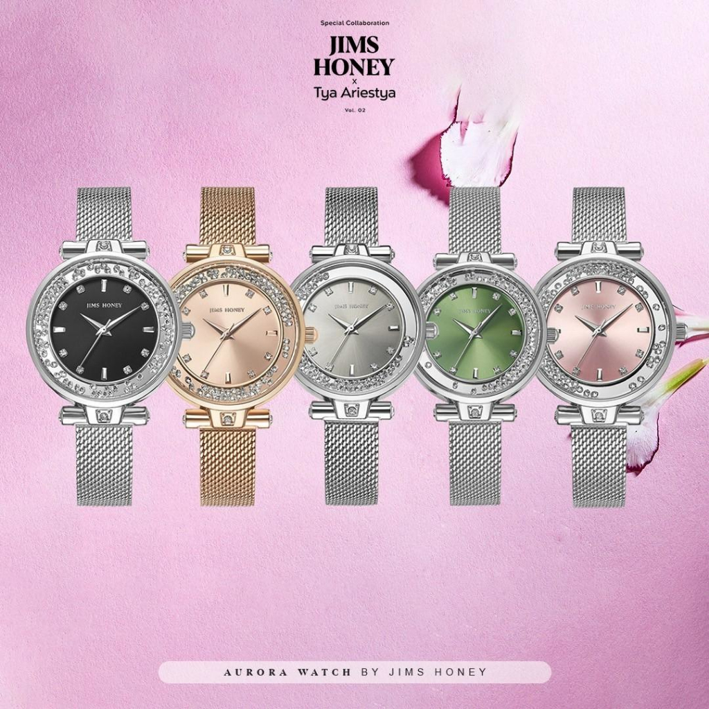 JIMS HONEY FOREVER AURORA WATCH JHW 52 Jam Tangan Wanita Jimshoney Murah Elegan Fashion Terbaru