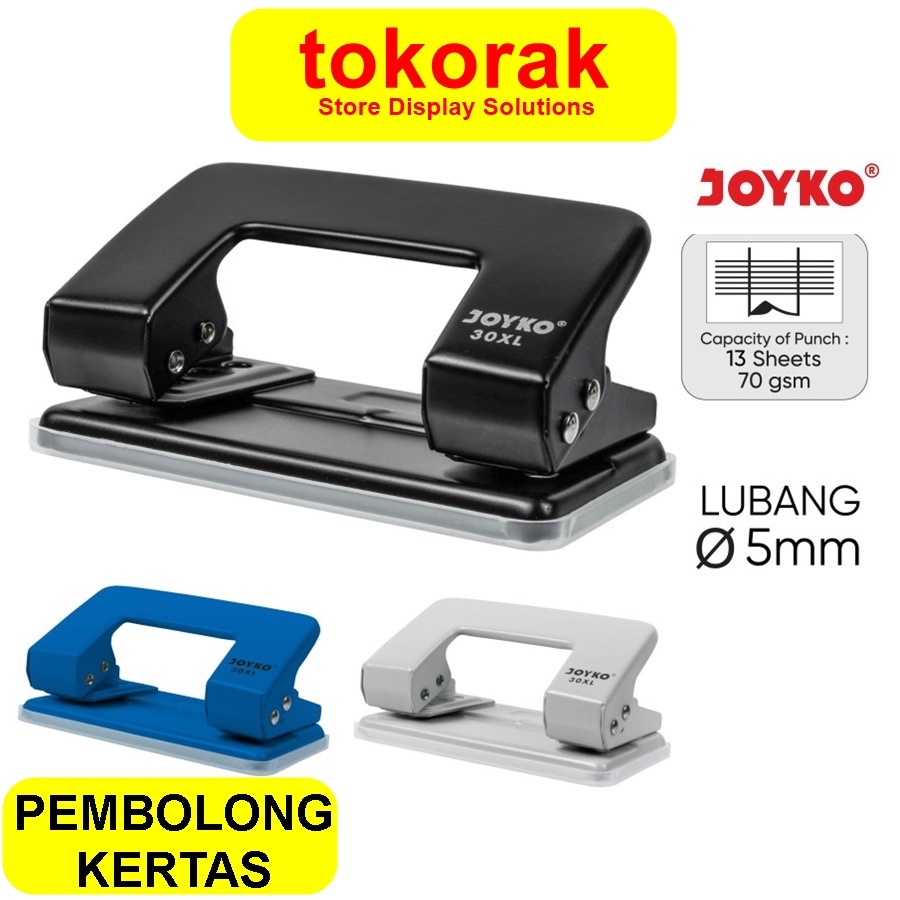 

JOYKO PUNCH HOLE 5MM PEMBOLONG KERTAS 5 MM JOYKO PUNCHER NO.30XL 2 LUBANG