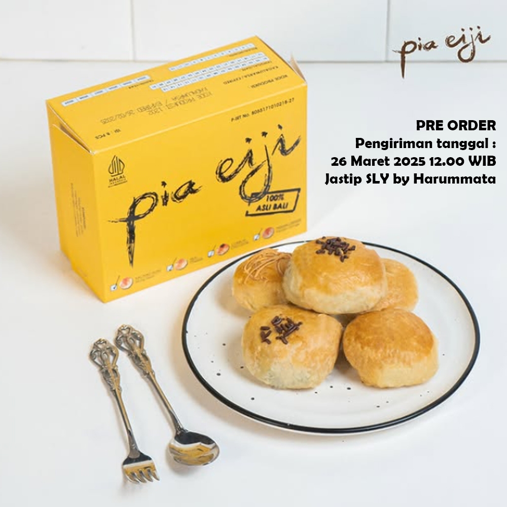 

Pia Eiji Coklat, Keju, Kacang Hijau renyah gurih tebal (Oleh-Oleh Bali)
