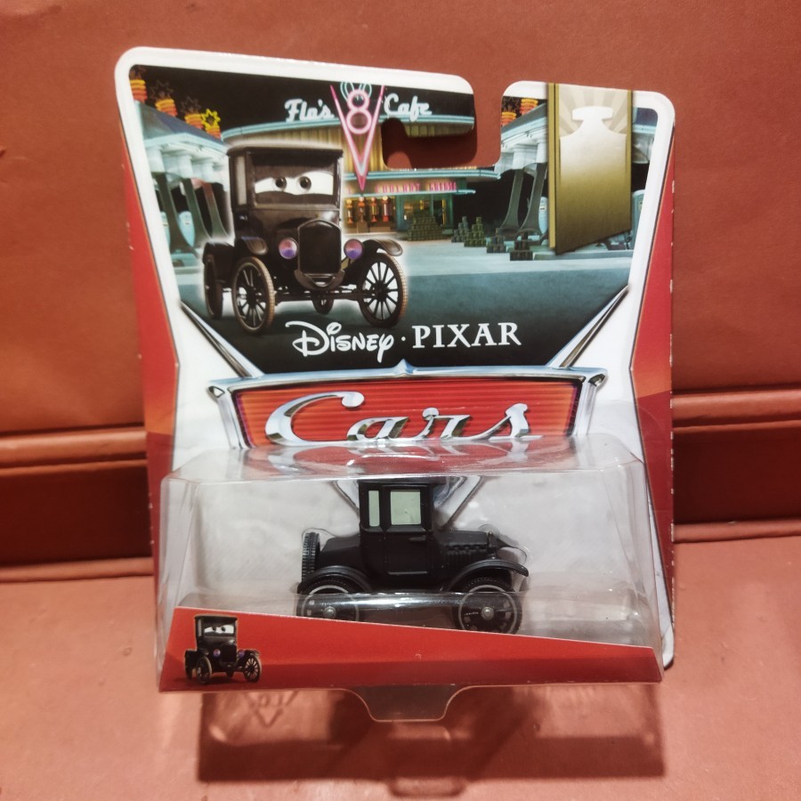 Disney Cars LIZZIE black classic car Mobil klasik hitam from Lightning McQueen Diecast 1/55 Mattel