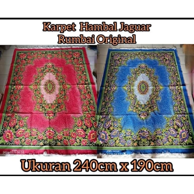 Karpet permadani merk jaguar/karpet hambal jaguar ukuran 200 x 250 (jumbo)