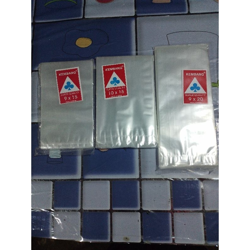 Plastik PP Kembang Tebal 03 Ukuran 9x15,10x15 , 9x20