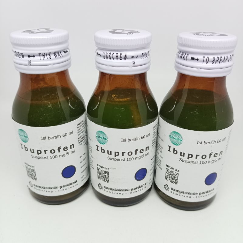 IBUPROFEN SIRUP SUSPENSI / GENERIK / OBAT DEMAM DAN NYERI