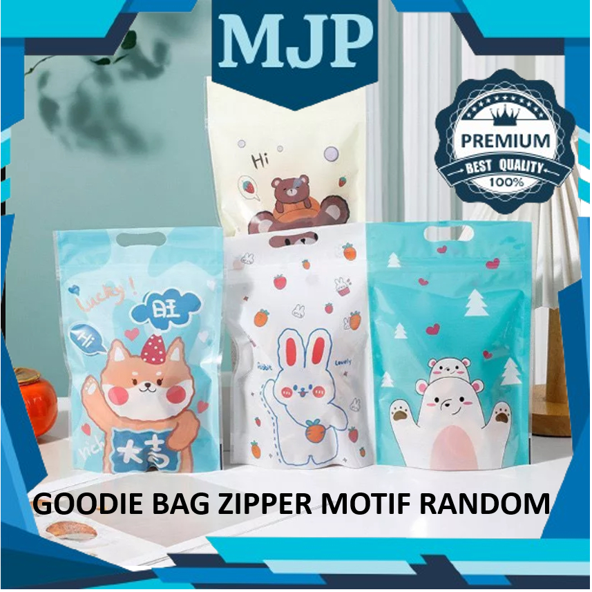 

GOODIE BAG ZIPPER BAG KARAKTER LUCU PLASTIK SERBAGUNA BY MJP MART