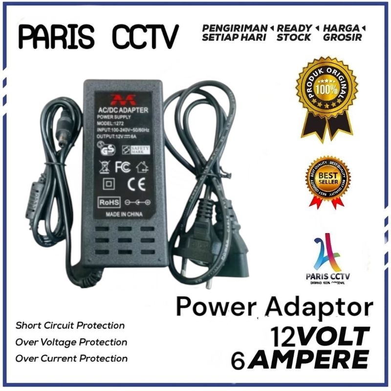 Adaptor 12v 6a adaptor pompa dc