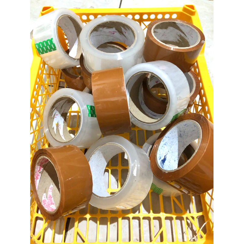 

lakban opp bening kiloan (45mm)lakban pecking murah